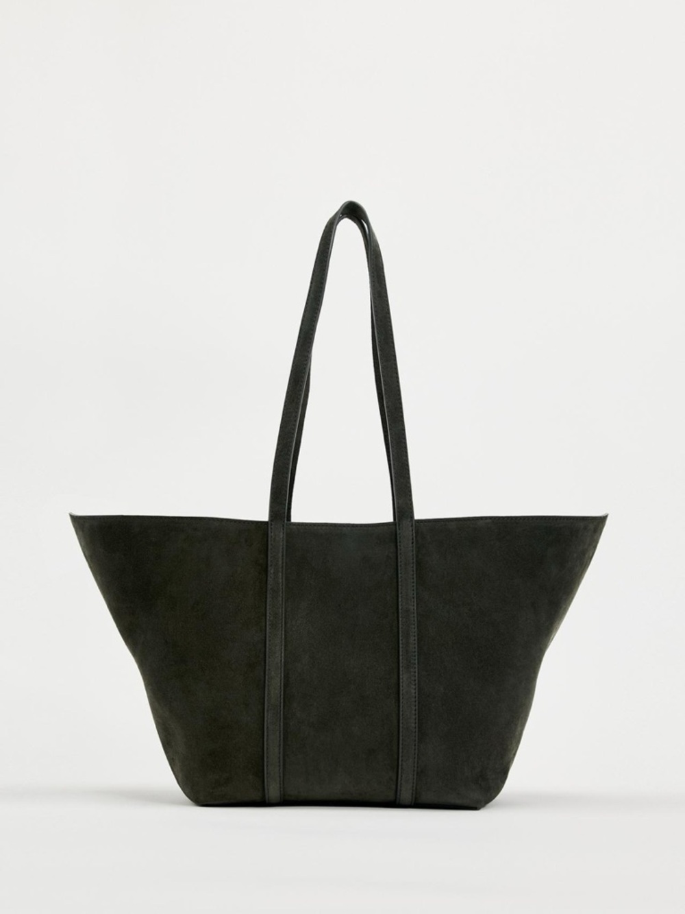 Zara Real Suede Large Tote Bag